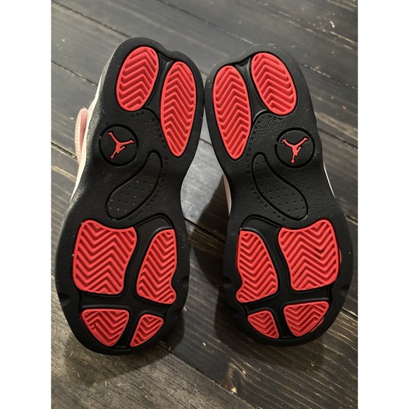 NIKE Air Jordan 6 Rings Shoes Sneakers 323420-602 Pink White Size 10C - Picture 6 of 7